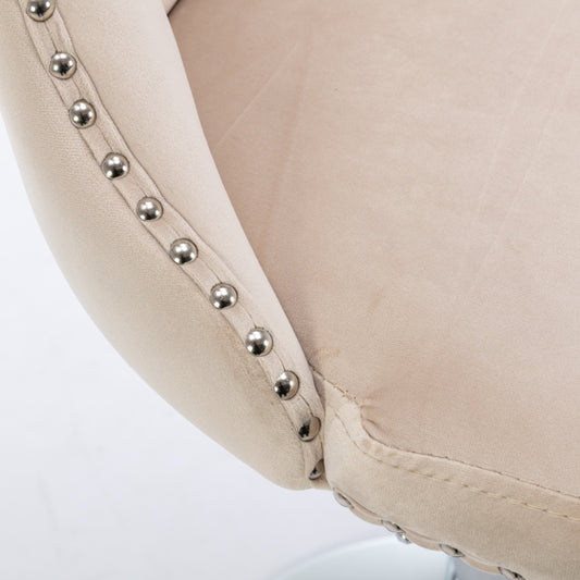 Swivel Velvet Barstools Adjustable 25 33 Seat, Modern Upholstered Chrome Base