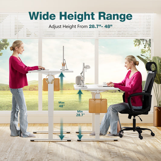 Ergonomic Height Adjustable Table – Sit-Stand Desk for Home & Office